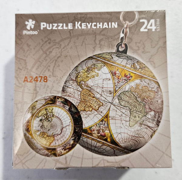 Pintoo Puzzle Keychain - Antique Nautical Map