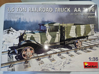 Miniart 1/35 rail road truck AA type