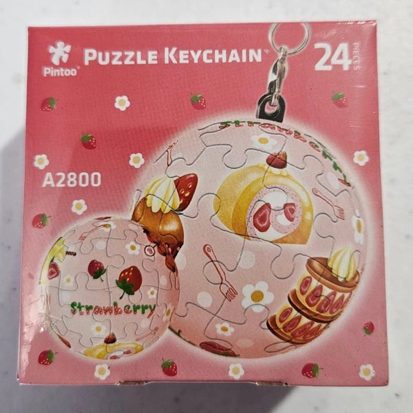 Pintoo Puzzle Keychain - Strawberry Party
