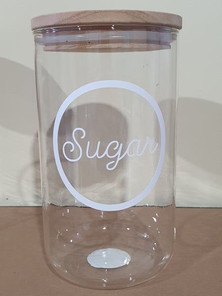 Glass Jar Large - Sugar