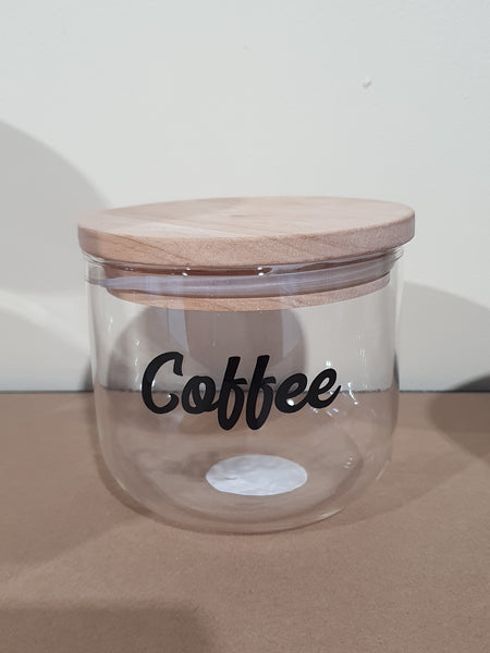 Glass Jar Small - Coffee