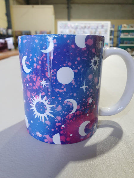 Coffee Mug - Pink and Blue Galaxy