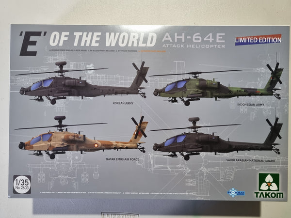 TAKOM 1/35 AH-64E  4 NATIONS