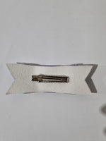 Hair Bow - White Texture