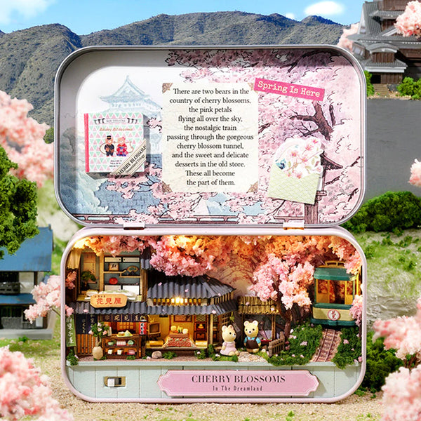 Mini Box Scene - Cherry Blossoms