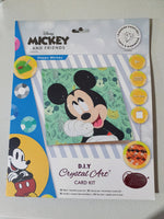 Crystal Art Card Kit - Happy Mickey