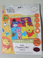 Crystal Art Card Kit - Winne The Pooh Puzzle