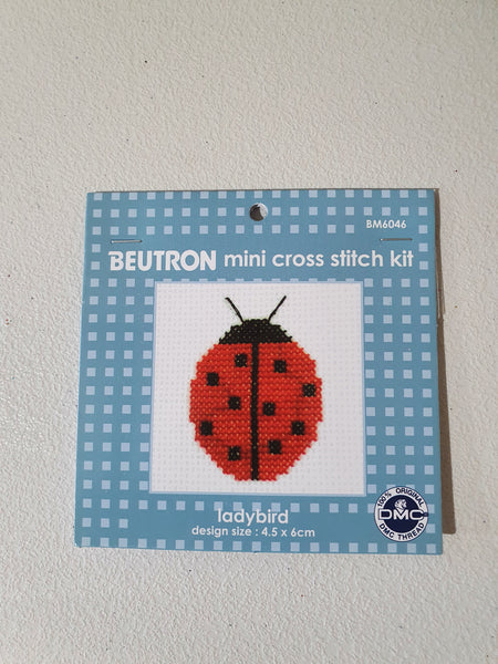Mini Cross Stitch Kit - Lady Bird (4.5cm x 6cm)