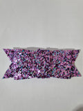 Hair Bow - Purple Blue Sequin